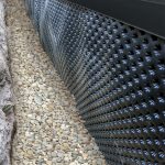 Foundation wall protection with dimpled membrane
