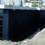 Foundation wall protection with dimpled membrane