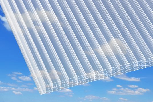 
                                                            25 mm polycarbonate wall sheets, clear
                                                    