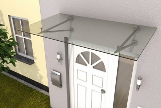 Stainless steel door canopy HD/V 160