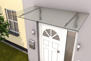 Stainless steel door canopy HD/L 160