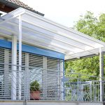 Pergola with polycarbonate multiwall sheets