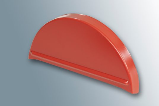 
                                                            End piece ridge cap tile-red
                                                    